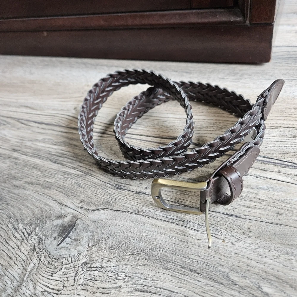 Brown Braided Belt, Kids